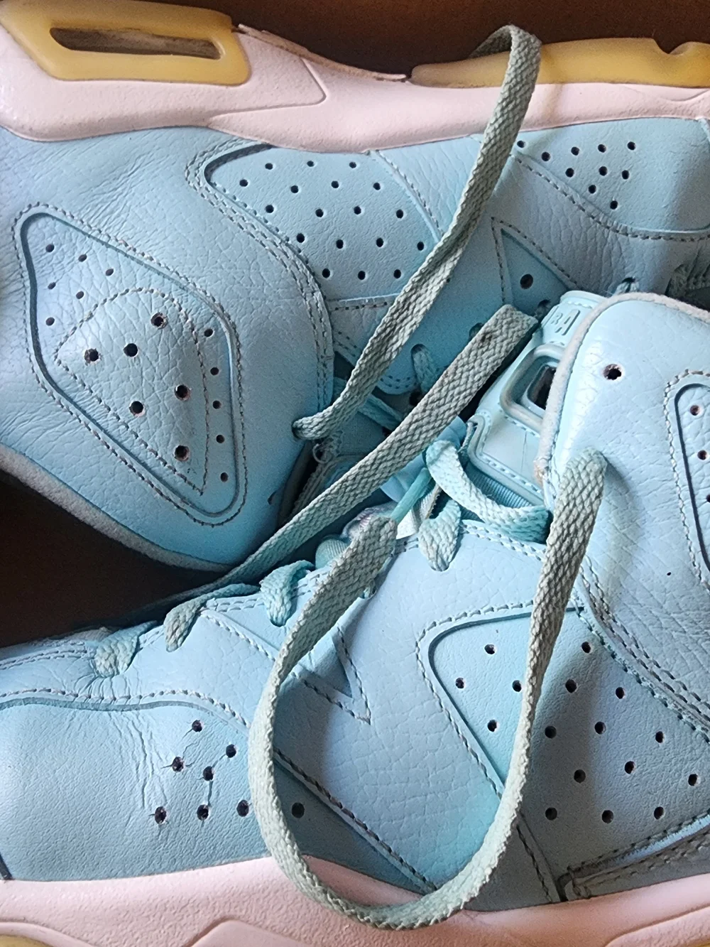 Jordan Kids Light Aqua High-Top Sneakers